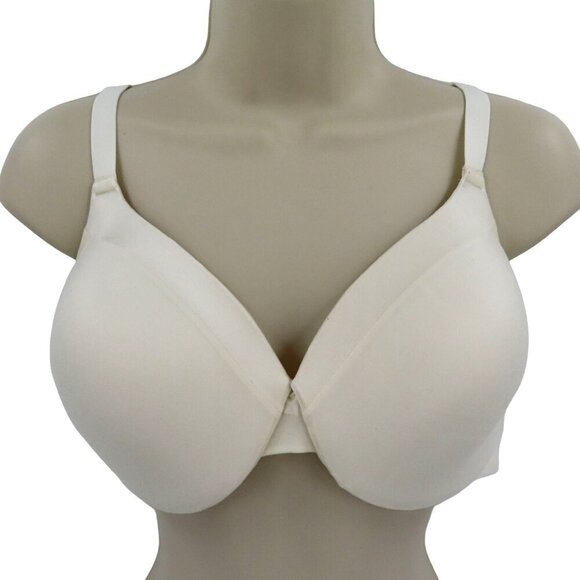 Maidenform 42B 09436 Everyday Full Coverage Cushioned Underwire Bra Ivory White - Picture 1 of 15